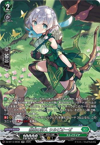 DZ-BT14/SR36 SR Affinity Hunter, Syllbiose