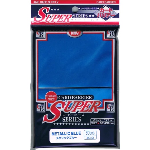 KMC Super Series Sleeve Metallic Blue 80pcs