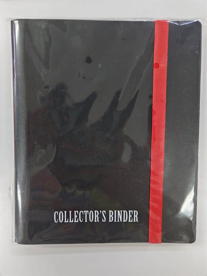 Collector's Binder 2x2 4 Pocket Black Red