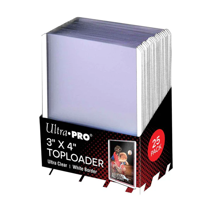 Ultra Pro 3"x 4" Toploader White Border